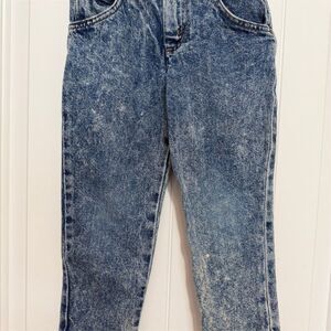 Vintage Little Levi’s Toddler Girl size 4 Acid Wash Blue Jean Denim 100% Cotton